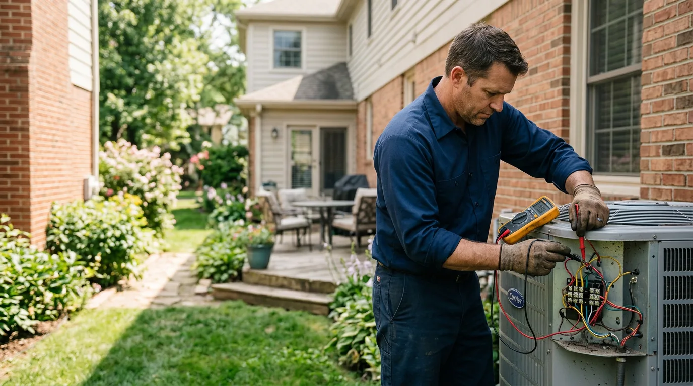HVAC technician working near Willis, VA